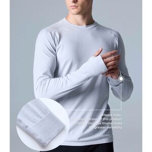 Cozy zero . Men's Light Gray Crew Neck Shirt